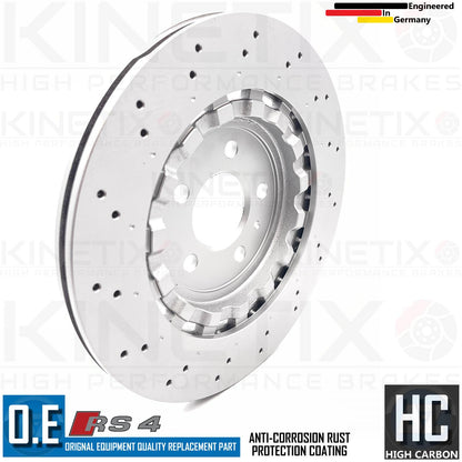 FOR AUDI RS4 B8 REAR BRAKE DISCS PAIR 330mm 8K0615601G 2012-2015