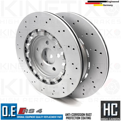 FOR AUDI RS4 B8 REAR BRAKE DISCS PAIR 330mm 8K0615601G 2012-2015