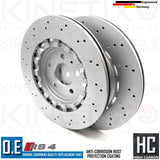 FOR AUDI RS4 B8 REAR BRAKE DISCS PAIR 330mm 8K0615601G 2012-2015