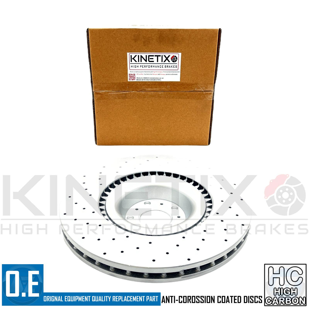 FOR BENTLEY CONTINENTAL FLYING SPUR 6.0 FRONT DRILLED BRAKE DISCS PAIR 405mm