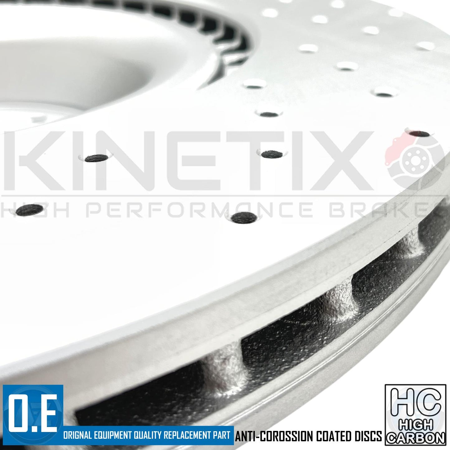FOR BENTLEY CONTINENTAL FLYING SPUR 6.0 FRONT DRILLED BRAKE DISCS PADS 405mm
