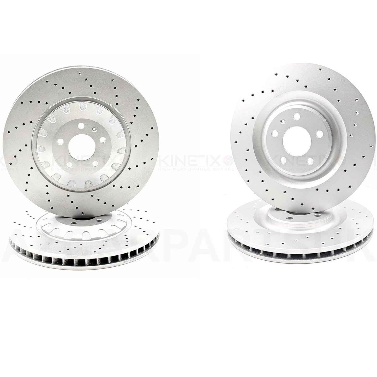 FOR AUDI SQ7 TDI 4M 16- DRILLED FRONT REAR BRAKE DISCS PADS SENSORS 400mm 350mm