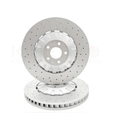 FOR AUDI S6 S7 S8 SQ7 SQ8 DRILLED FRONT BRAKE DISCS DELPHI PADS SENSORS 400mm