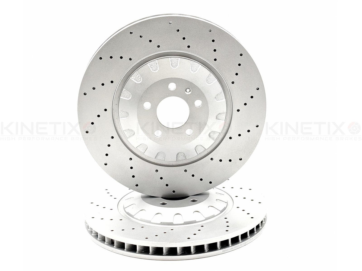 FOR AUDI S6 S7 S8 SQ7 SQ8 FRONT CROSS DRILLED PERFORMANCE BRAKE DISCS 400mm X 38