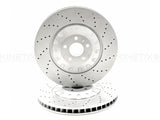 FOR AUDI A8 50 TFSI FRONT HIGH CARBON CROSS DRILLED BRAKE DISCS PAIR 400mm X 38m