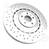 FOR AUDI S6 FRONT CROSS DRILLED HIGH CARBON COATED BRAKE DISCS PAIR 400mm