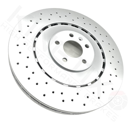 FOR AUDI S6 S7 S8 FRONT & REAR CROSS DRILLED PERFORMANCE BRAKE DISCS APEC PADS
