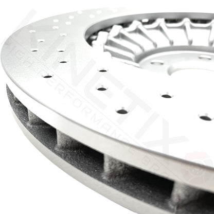 FOR AUDI S6 FRONT REAR DRILLED PERFORMANCE BRAKE DISCS APEC PADS 400mm 356mm