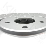 FOR AUDI S7 FRONT CROSS DRILLED HIGH CARBON COATED BRAKE DISCS PAIR 400mm