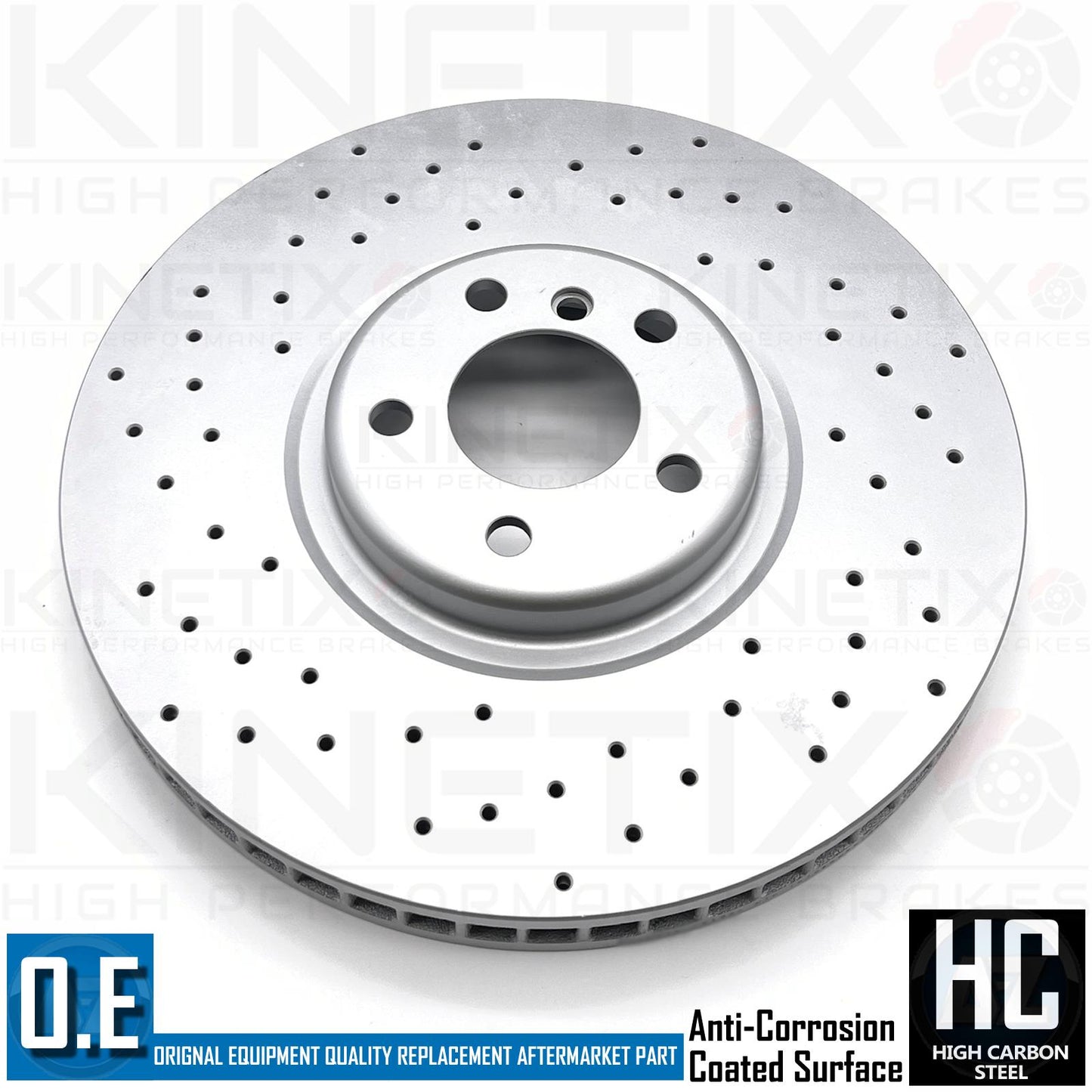 FOR BMW X5 M50d F15 CROSS DRILLED FRONT BRAKE DISCS TEXTAR PADS SENSOR 385mm