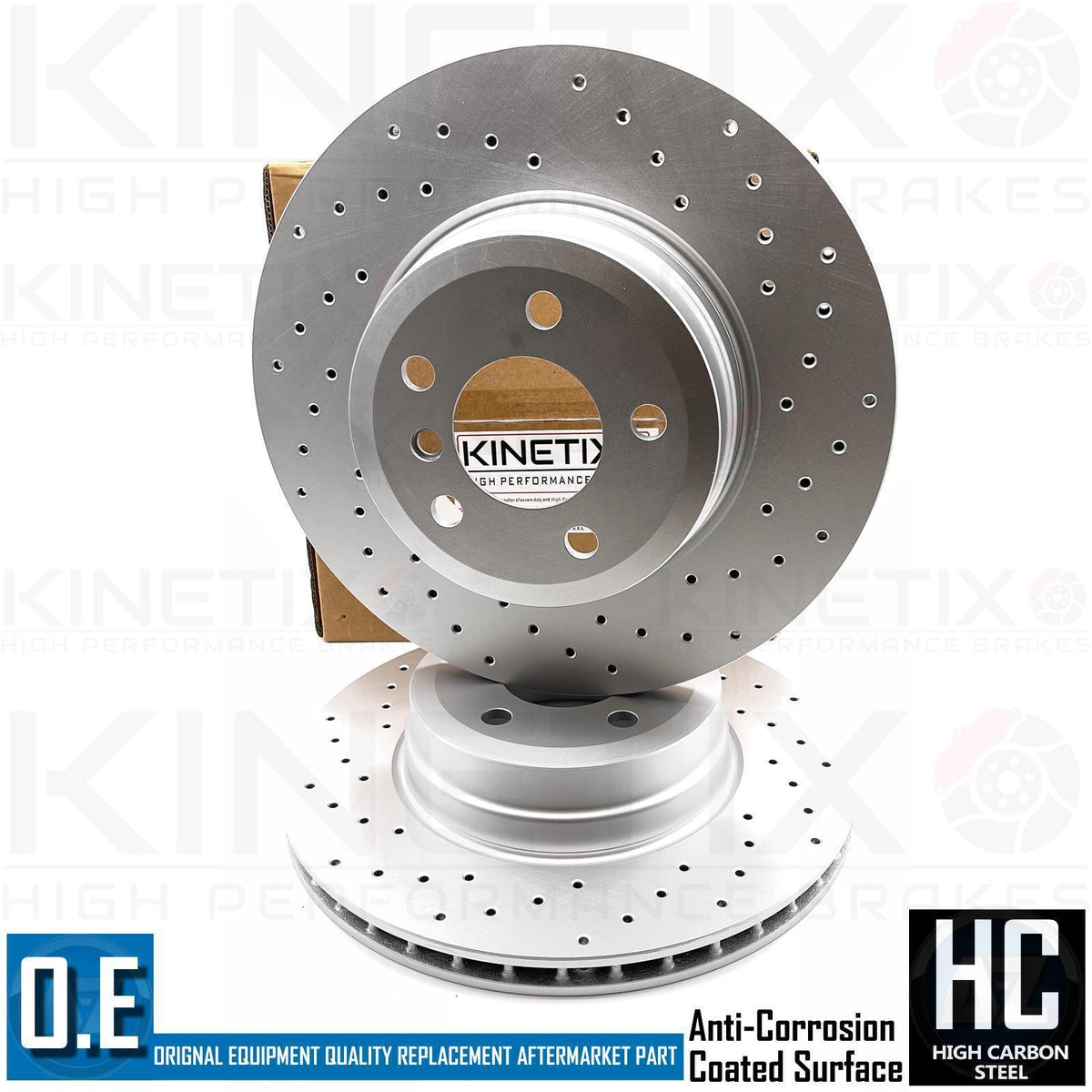 FOR BMW X5 M50d 50i DRILLED FRONT REAR BRAKE DISCS TEXTAR OEM PADS 385mm 345mm