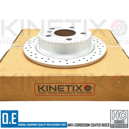 FOR MINI COOPER SD F57 CROSS DRILLED PERFORMANCE REAR BRAKE DISCS PAIR 259mm