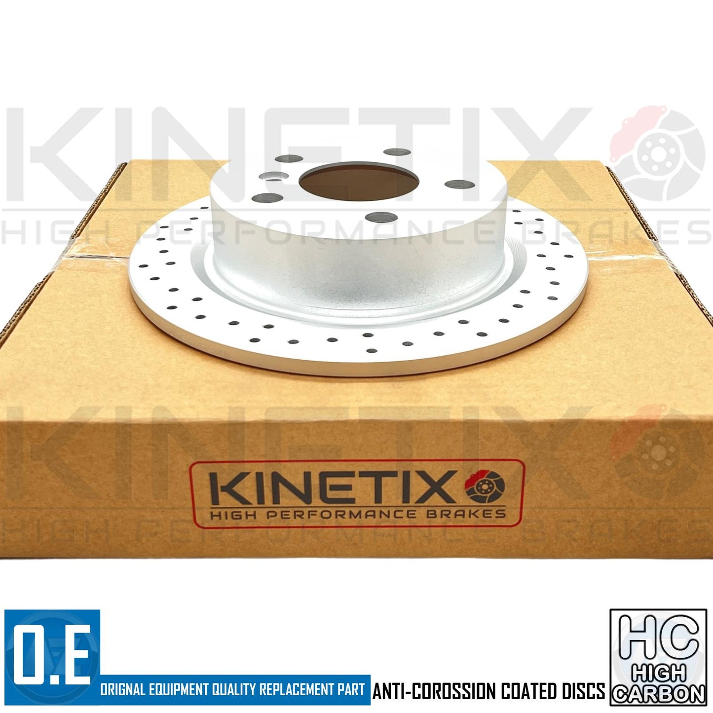FOR MINI ONE F55 CROSS DRILLED PERFORMANCE REAR BRAKE DISCS PAIR 259mm
