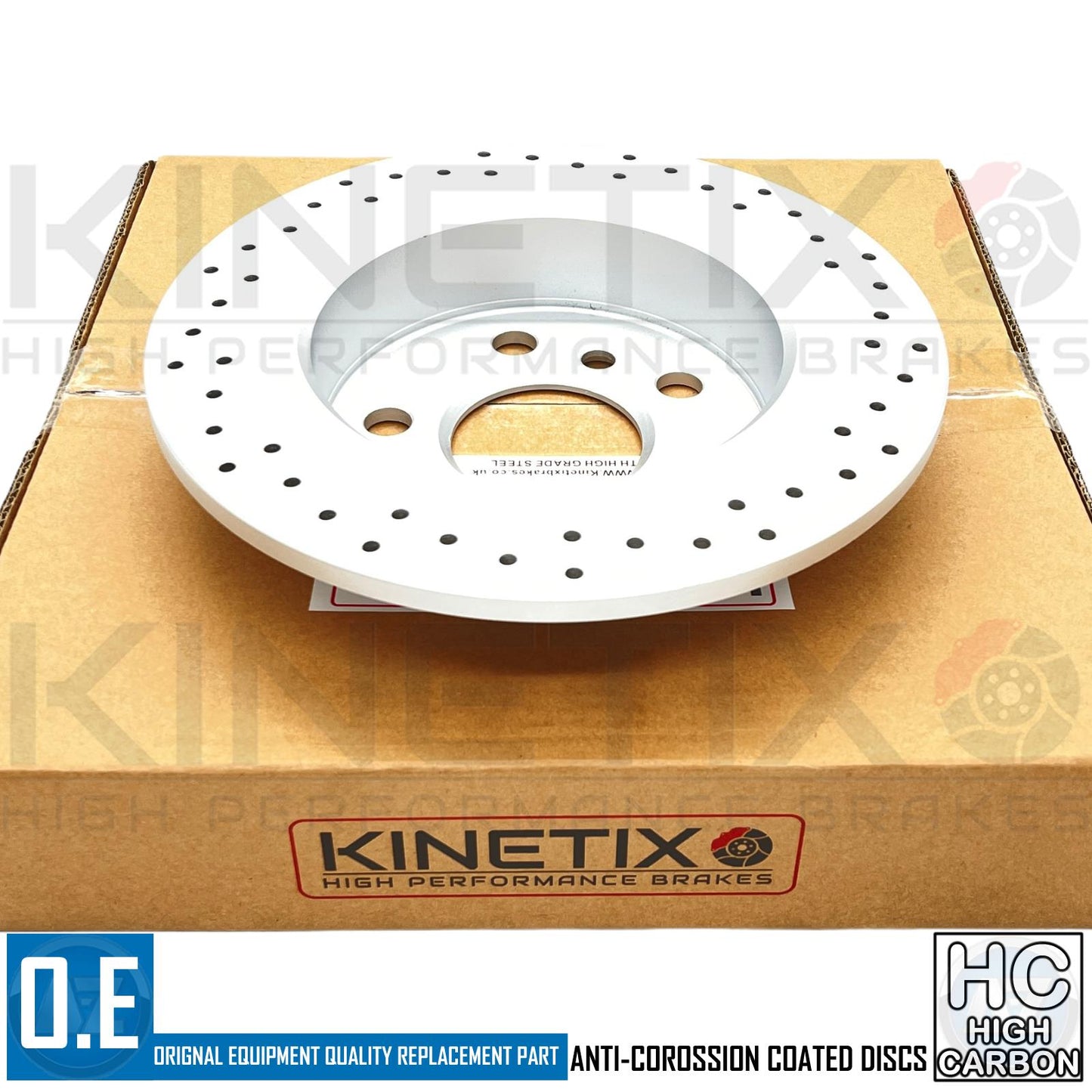 FOR MINI COOPER SD F56 CROSS DRILLED PERFORMANCE REAR BRAKE DISCS PAIR 259mm