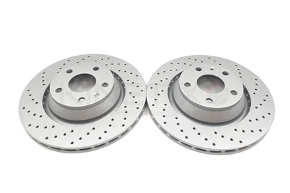 FOR AUDI TTRS TT RS 09-14 FRONT REAR BRAKE DISCS BREMBO PADS SENSORS 370mm 310mm
