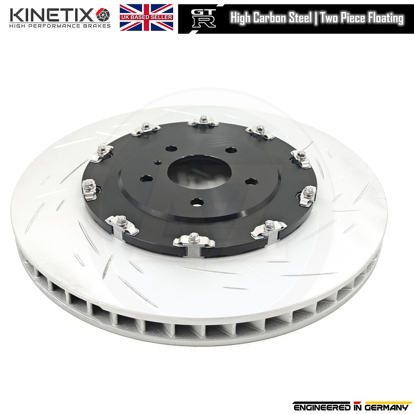 FOR NISSAN GT-R R35 (2011-2025) FRONT REAR TWO PIECE FLOATING BRAKE DISCS PADS