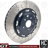 FOR NISSAN GTR GT-R R35 TWO PIECE FLOATING PERFORMANCE FRONT BRAKE DISCS 390mm