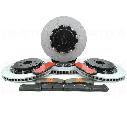 FOR NISSAN GT-R R35 (2011-2025) FRONT REAR TWO PIECE FLOATING BRAKE DISCS PADS
