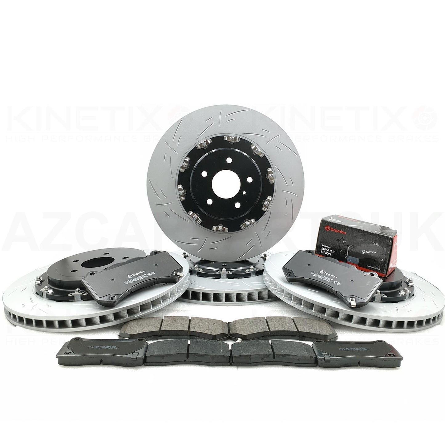 FOR NISSAN GT-R R35 GTR 2007-2025 FRONT REAR TWO PIECE FLOATING PERFORMANCE BRAKE DISCS BREMBO PADS 380mm 380mm (FOR PREFACE LIFT MODELS ONLY)