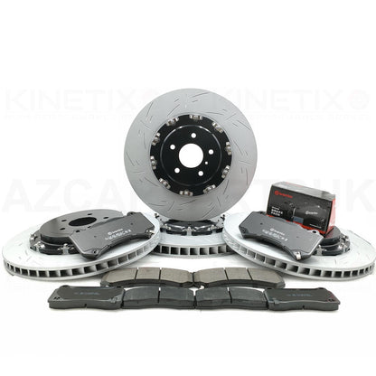 FOR NISSAN GT-R R35 GTR 2007-2025 FRONT REAR TWO PIECE FLOATING PERFORMANCE BRAKE DISCS BREMBO PADS 380mm 380mm (FOR PREFACE LIFT MODELS ONLY)