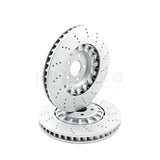 FOR CUPRA FORMENTOR VZ5 DRILLED FRONT REAR BRAKE DISCS CERAMIC PADS SENSORS