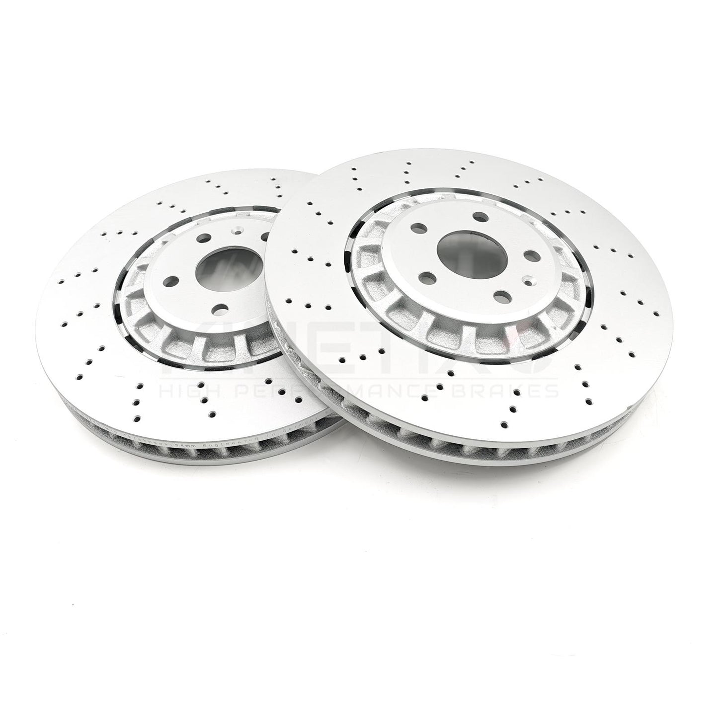 AUDI RS3 8Y 2021- CROSS DRILLED FRONT REAR BRAKE DISCS CERAMIC PADS SENSORS