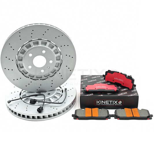 AUDI RSQ3 (2019-) FRONT BRAKE DISCS RACING PADS WEAR SENSORS 375mm X 36mm