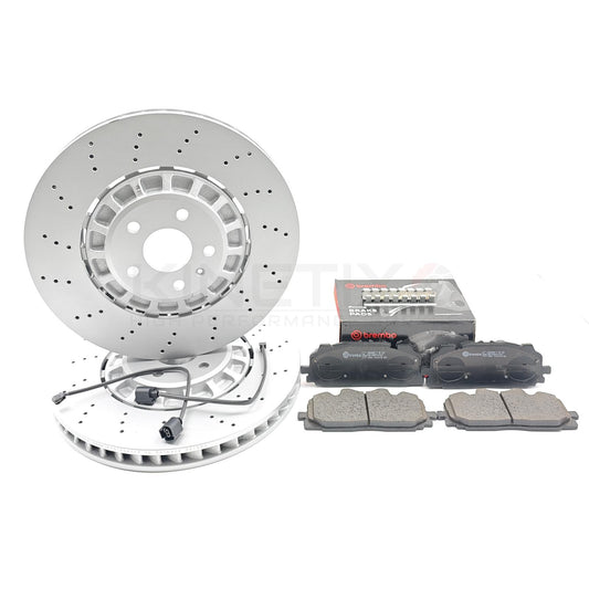 FOR CUPRA FORMENTOR VZ5 FRONT BRAKE DISCS BREMBO PADS SENSORS 375mm 4M0615301BJ