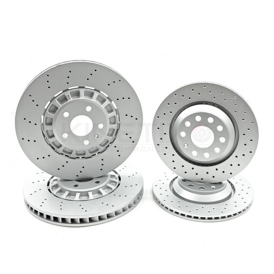 CUPRA FORMENTOR 2.5 VZ5 (2021-) DRILLED FRONT REAR BRAKE DISCS 375mm 310mm