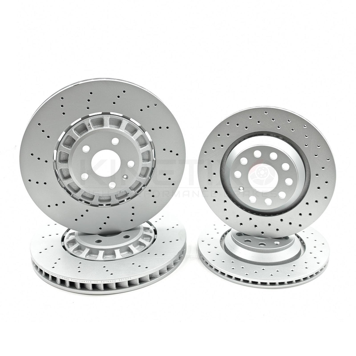 FOR CUPRA FORMENTOR 2.5 VZ5 (2021-) DRILLED FRONT REAR BRAKE DISCS 375mm 310mm