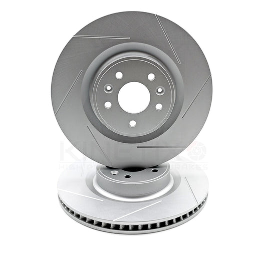 FOR RENAULT MEGANE 4 SPORT RS280 RS300 TROPHY GROOVED FRONT BRAKE DISCS 355mm