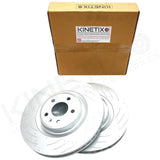 FOR AUDI S4 B8 DIMPLED GROOVED FRONT BRAKE DISCS PERFORMANCE PADS 345mm