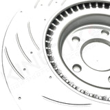 FOR AUDI S4 B8 DIMPLED GROOVED FRONT BRAKE DISCS PERFORMANCE PADS 345mm