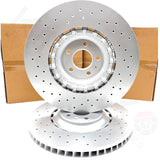 FOR AUDI SQ5 FRONT REAR CROSS DRILLED BRAKE DISCS APEC PADS 380mm 330mm FR RR