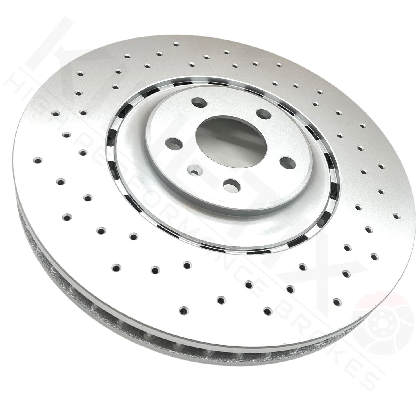 FOR AUDI SQ5 3.0 BiTDi TFSi 2012-2017 FRONT CROSS DRILLED BRAKE DISCS PAIR 380mm