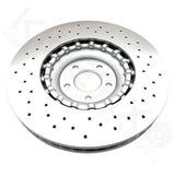 FOR AUDI SQ5 13-17 FRONT DRILLED BRAKE DISCS APEC PADS WEAR SENSOR WIRES 380mm