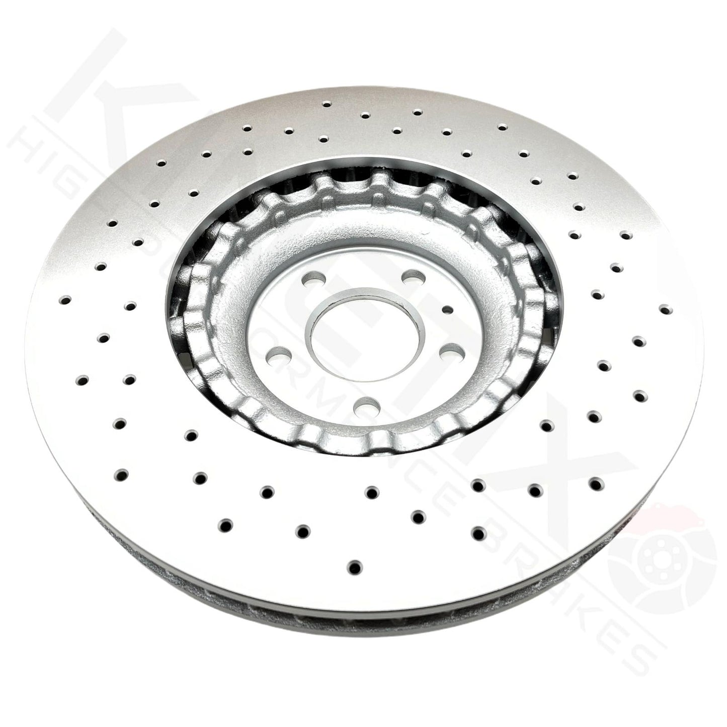 FOR AUDI SQ5 13-17 FRONT DRILLED BRAKE DISCS APEC PADS WEAR SENSOR WIRES 380mm