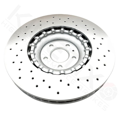 FOR AUDI A8 W12 S8 SQ5 CROSS DRILLED PERFORMANCE FRONT BRAKE DISCS PAIR 380mm