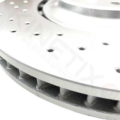 FOR AUDI A8 W12 S8 SQ5 CROSS DRILLED PERFORMANCE FRONT BRAKE DISCS PAIR 380mm