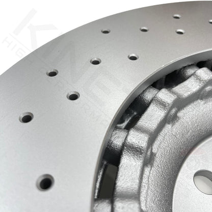 FOR AUDI A8 W12 S8 SQ5 CROSS DRILLED PERFORMANCE FRONT BRAKE DISCS PAIR 380mm