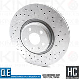 FOR AUDI A6 A7 A8 35 TDI FRONT DRILLED BRAKE DISCS BREMBO PADS SENSORS 350mm