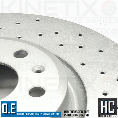 FOR AUDI Q5 2.0 TDI FRONT REAR DRILLED BRAKE DISCS PADS SENSORS 350mm 330mm