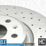 FOR AUDI A6 A7 A8 45 TDI FRONT DRILLED BRAKE DISCS APEC PADS WEAR SENSORS 350mm