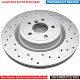 FOR JAGUAR XF 2.0 D DRILLED FRONT REAR BRAKE DISCS PADS WEAR SENSORS 350mm 325mm