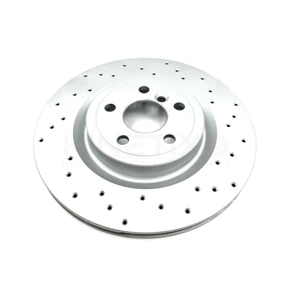 FOR JAGUAR XE 2.0 P250i R DYNAMIC X760 CROSS DRILLED REAR BRAKE DISCS PAIR 325mm