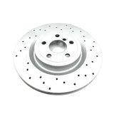 FOR JAGUAR XE XF X260 X760 CROSS DRILLED PERFORMANCE REAR BRAKE DISCS PAIR 325mm