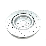 FOR JAGUAR XF 3.0 D SPORT X260 CROSS DRILLED REAR BRAKE DISCS PAIR 325mm