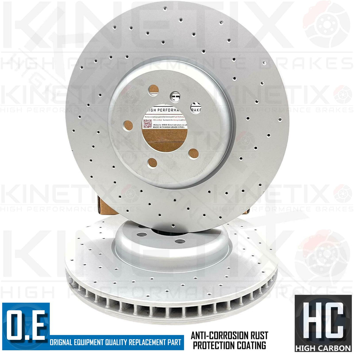FOR BMW 750i Li xDrive FRONT DRILLED PERFORMANCE BRAKE DISCS MINTEX PADS 374mm