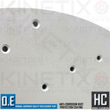 FOR BMW M550d F07 F10 F11 PERFORMANCE CROSS DRILLED FRONT BRAKE DISCS PAIR 374mm