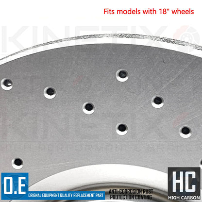 FOR VOLVO S60 S90 T8 R-DESIGN FRONT REAR DRILLED BRAKE DISCS PADS 345mm 320mm